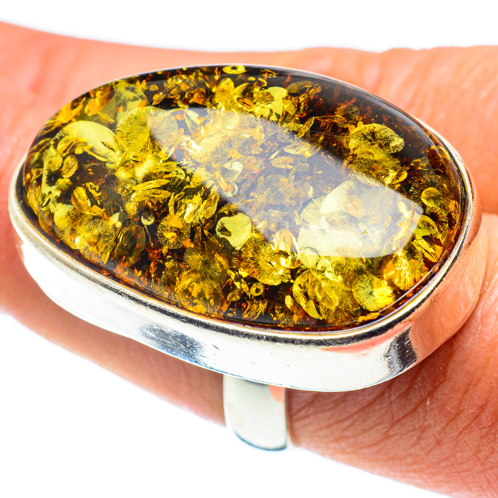 Baltic Amber Rings handcrafted by Ana Silver Co - RING58280