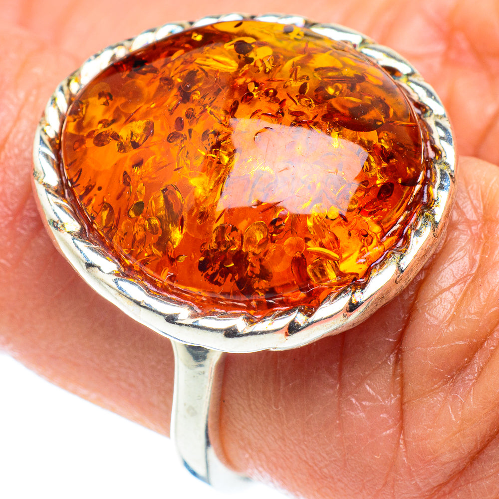 Baltic Amber Rings handcrafted by Ana Silver Co - RING58281