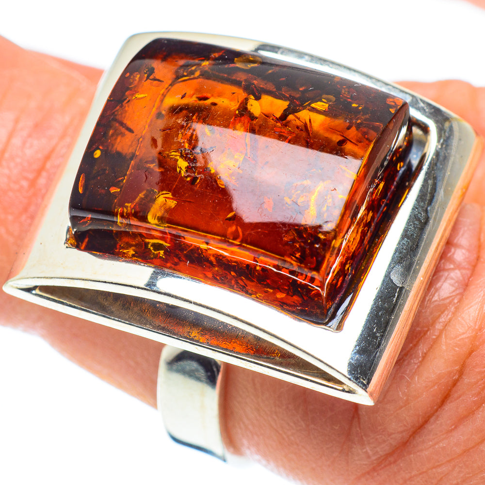 Baltic Amber Rings handcrafted by Ana Silver Co - RING58282