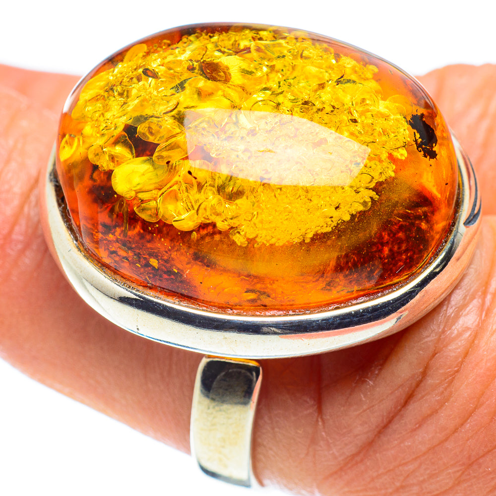Baltic Amber Rings handcrafted by Ana Silver Co - RING58283