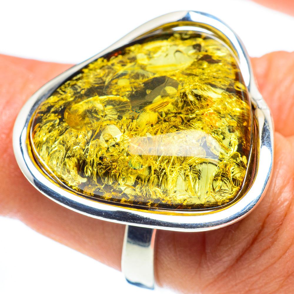 Baltic Amber Rings handcrafted by Ana Silver Co - RING58285