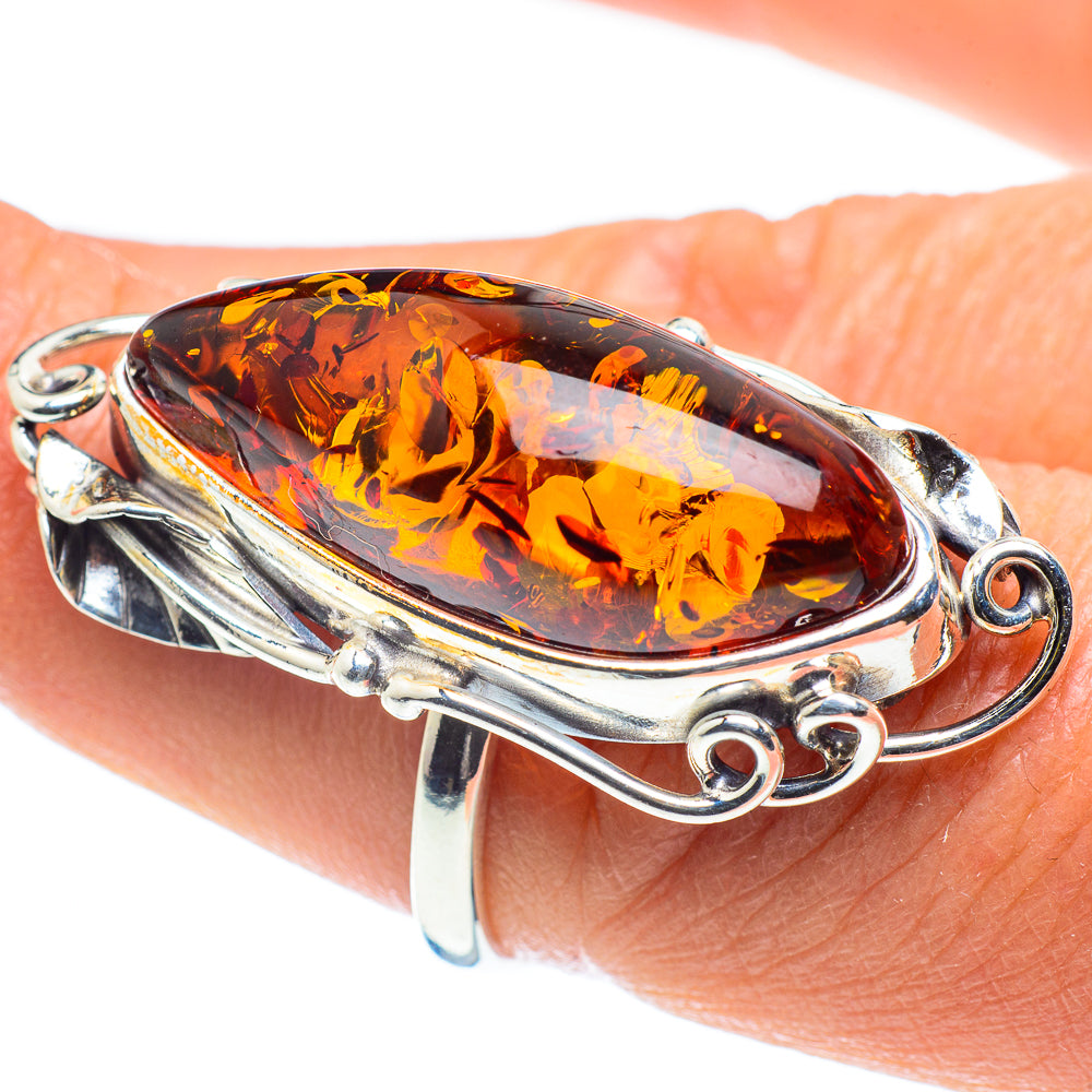 Baltic Amber Rings handcrafted by Ana Silver Co - RING58286