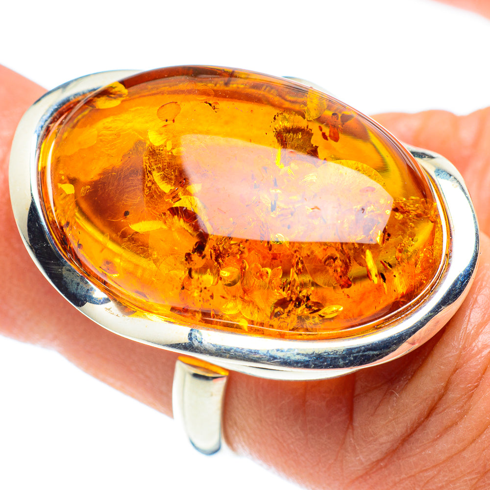 Baltic Amber Rings handcrafted by Ana Silver Co - RING58287