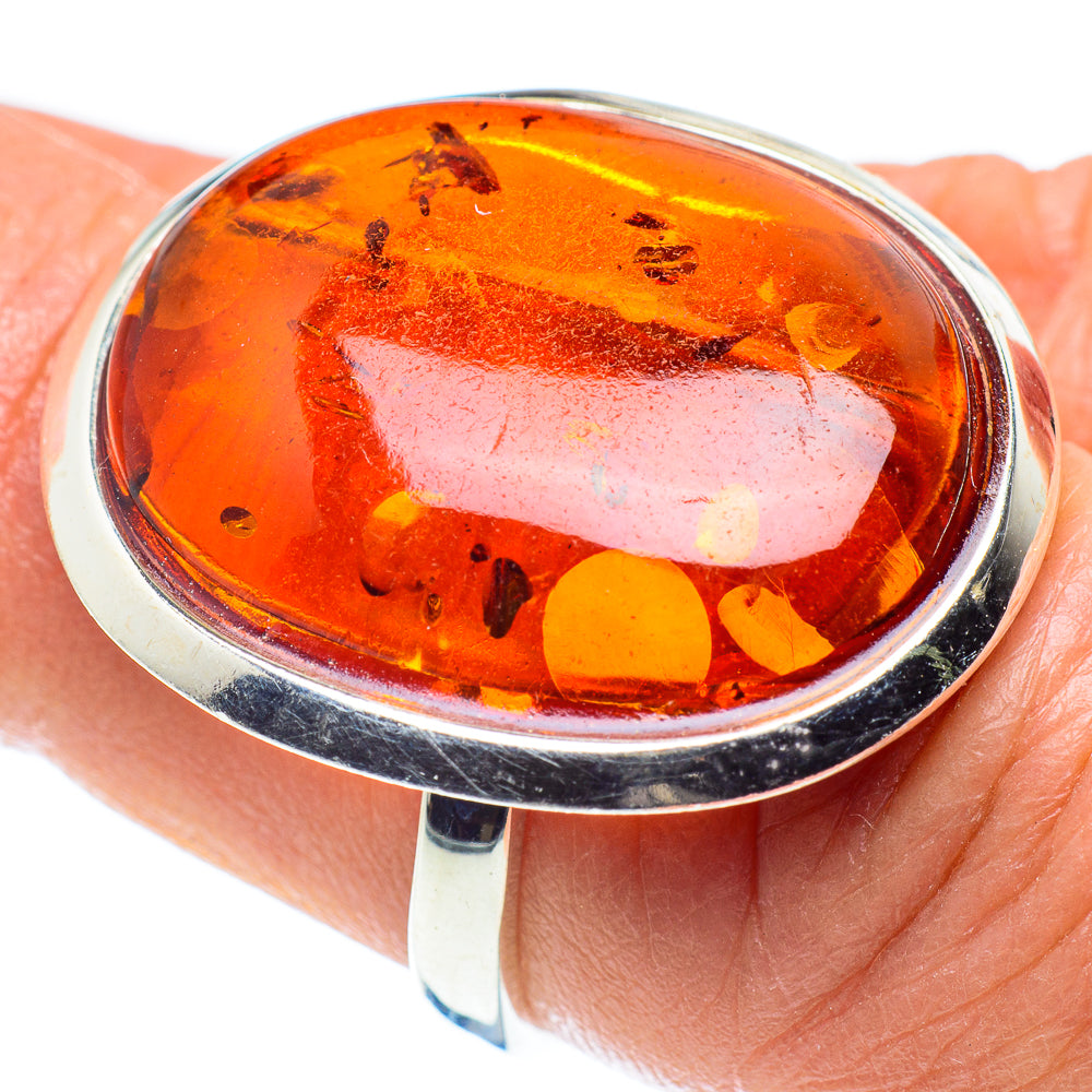 Baltic Amber Rings handcrafted by Ana Silver Co - RING58289