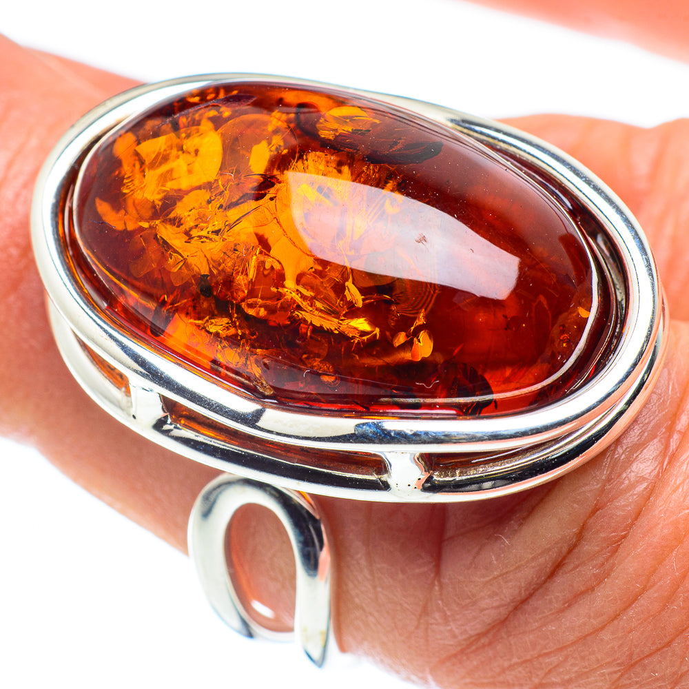 Baltic Amber Rings handcrafted by Ana Silver Co - RING58291