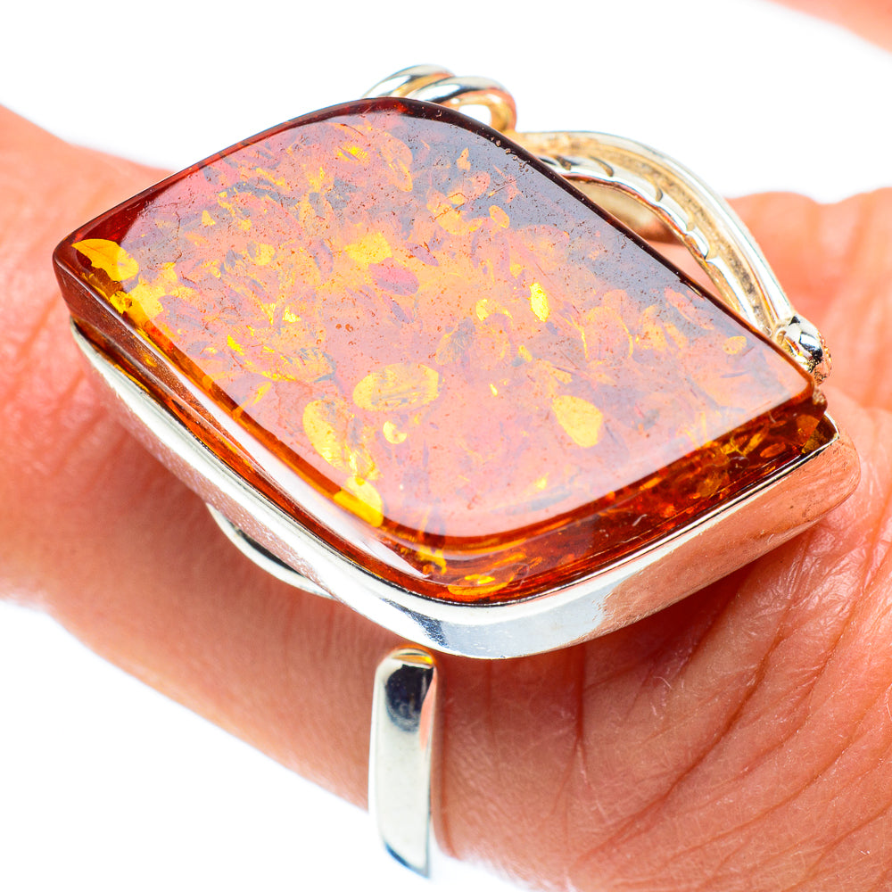 Baltic Amber Rings handcrafted by Ana Silver Co - RING58292