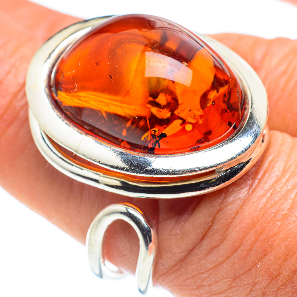 Baltic Amber Rings handcrafted by Ana Silver Co - RING58293