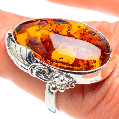 Baltic Amber Rings handcrafted by Ana Silver Co - RING58294