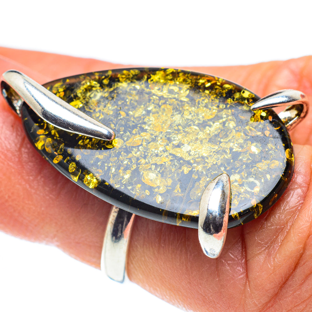 Baltic Amber Rings handcrafted by Ana Silver Co - RING58297