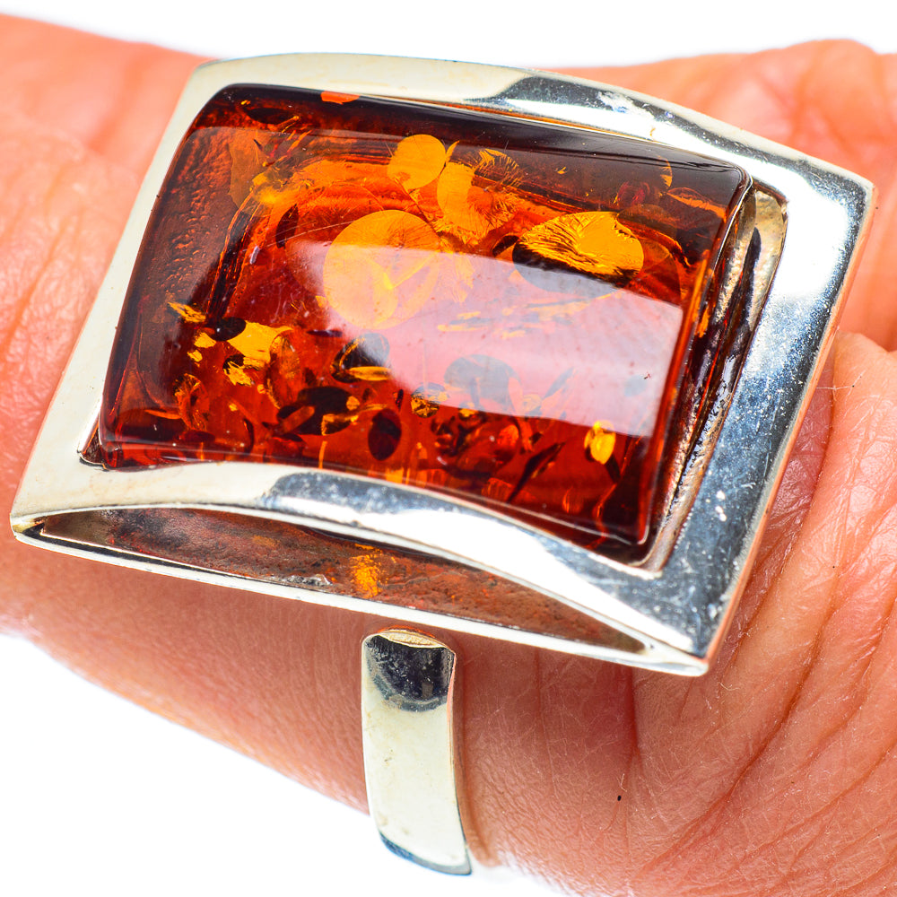 Baltic Amber Rings handcrafted by Ana Silver Co - RING58299