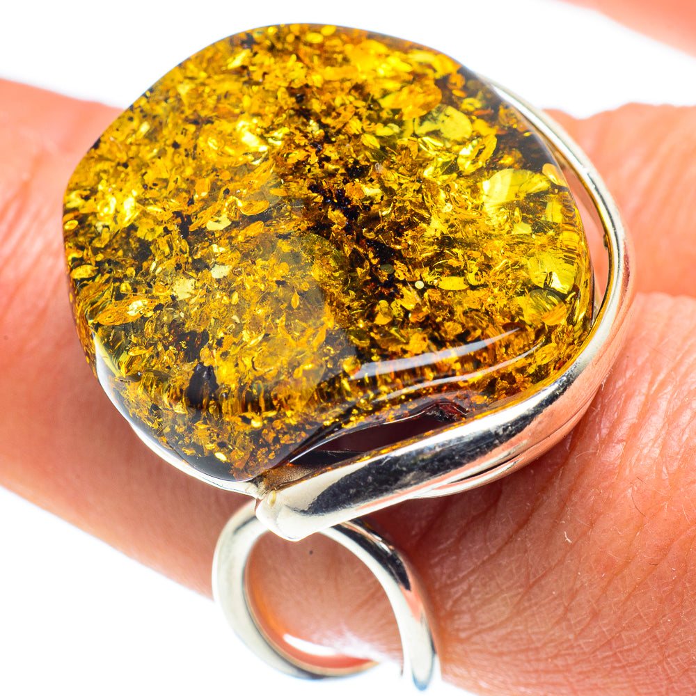 Baltic Amber Rings handcrafted by Ana Silver Co - RING58301