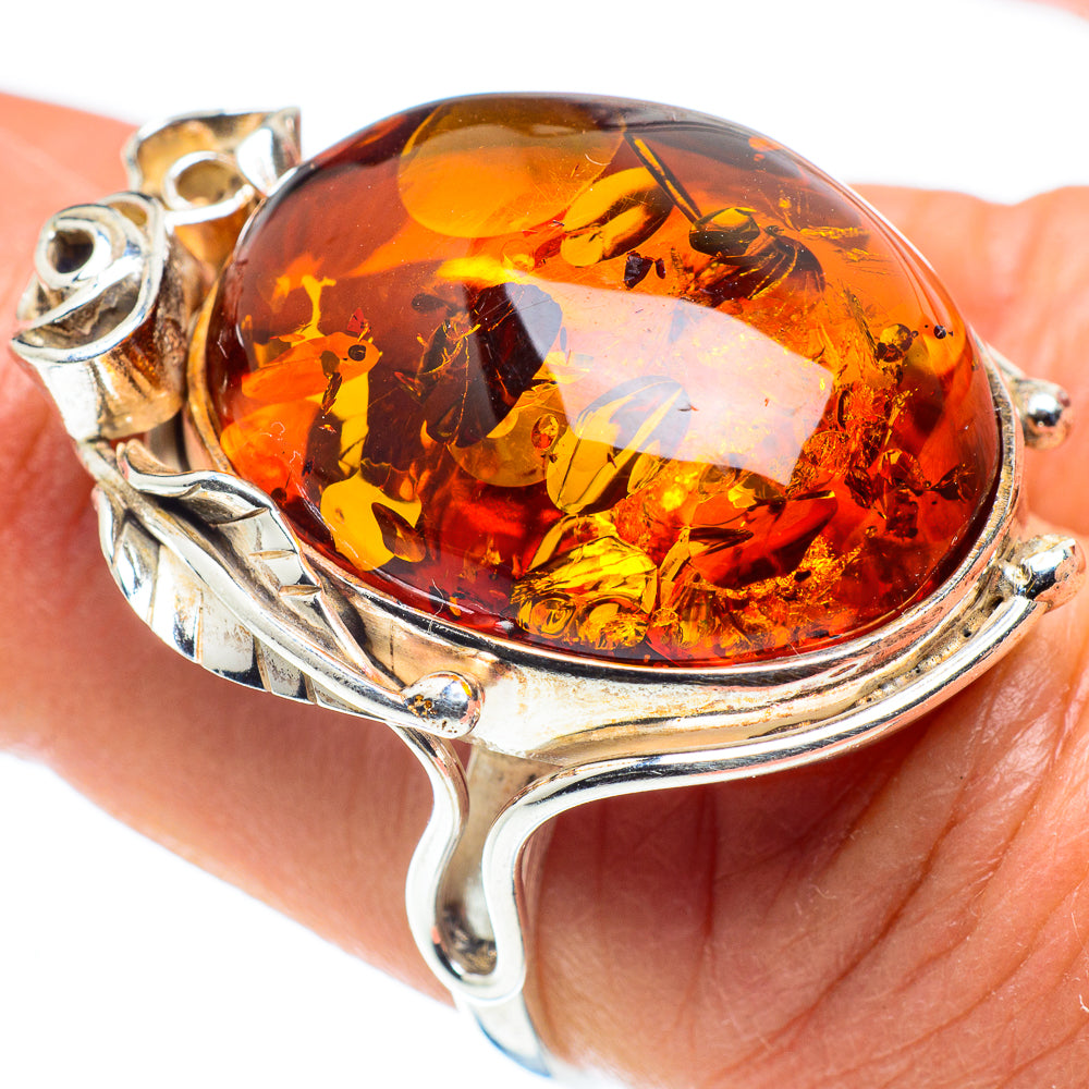Baltic Amber Rings handcrafted by Ana Silver Co - RING58302