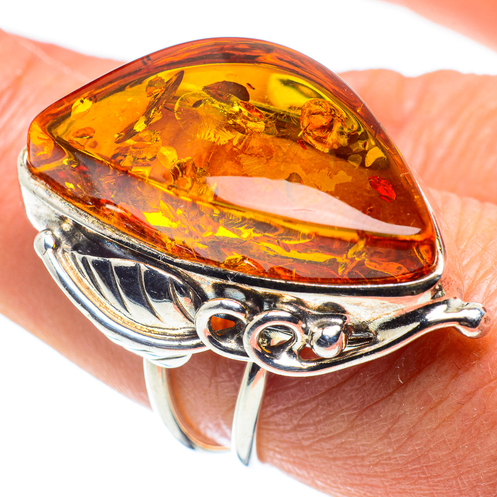 Baltic Amber Rings handcrafted by Ana Silver Co - RING58303