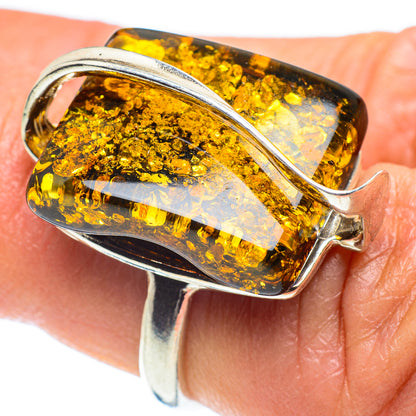 Baltic Amber Rings handcrafted by Ana Silver Co - RING58304