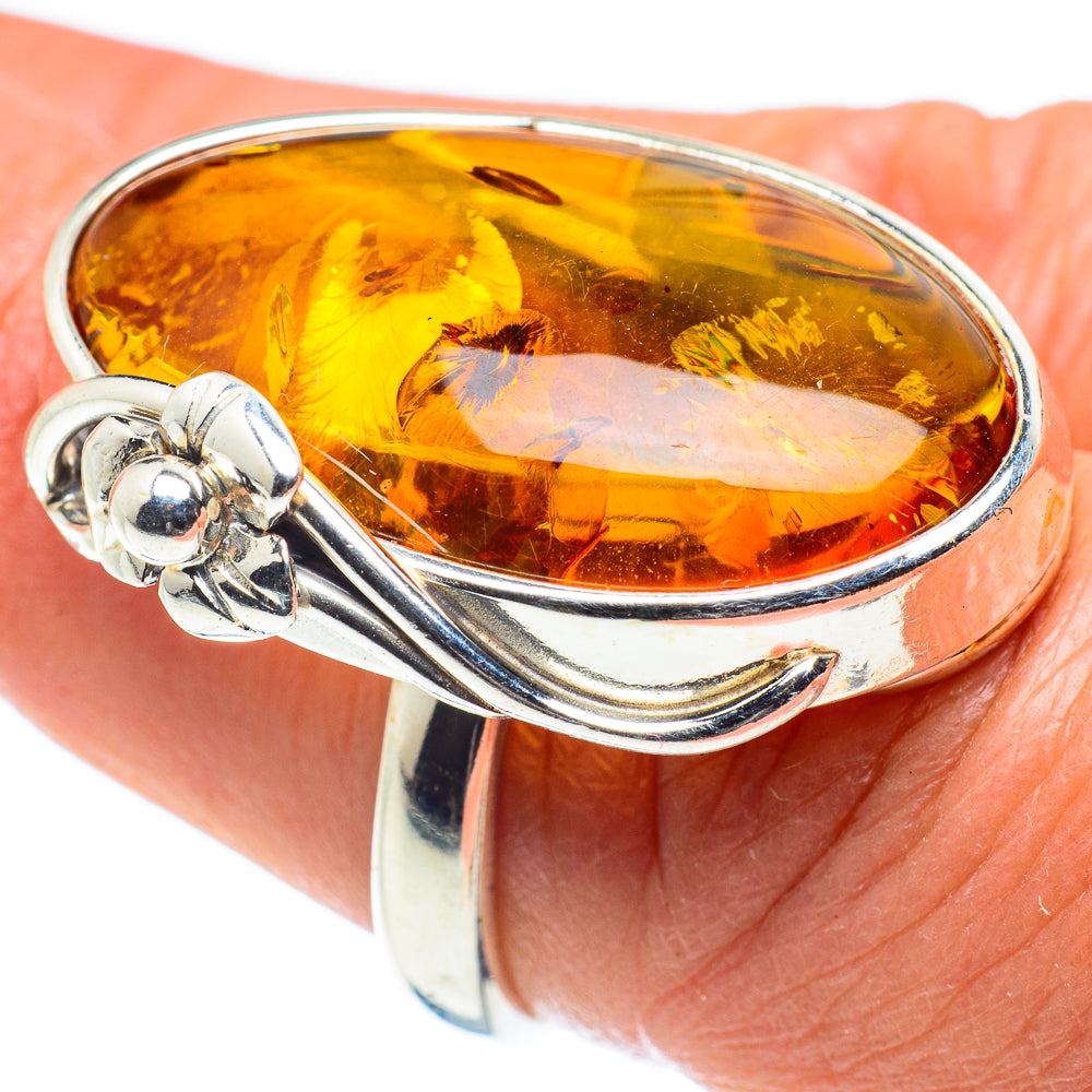 Baltic Amber Rings handcrafted by Ana Silver Co - RING58307