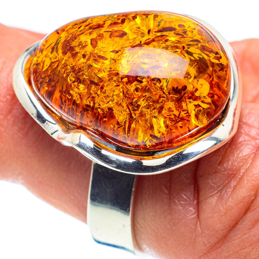 Baltic Amber Rings handcrafted by Ana Silver Co - RING58308