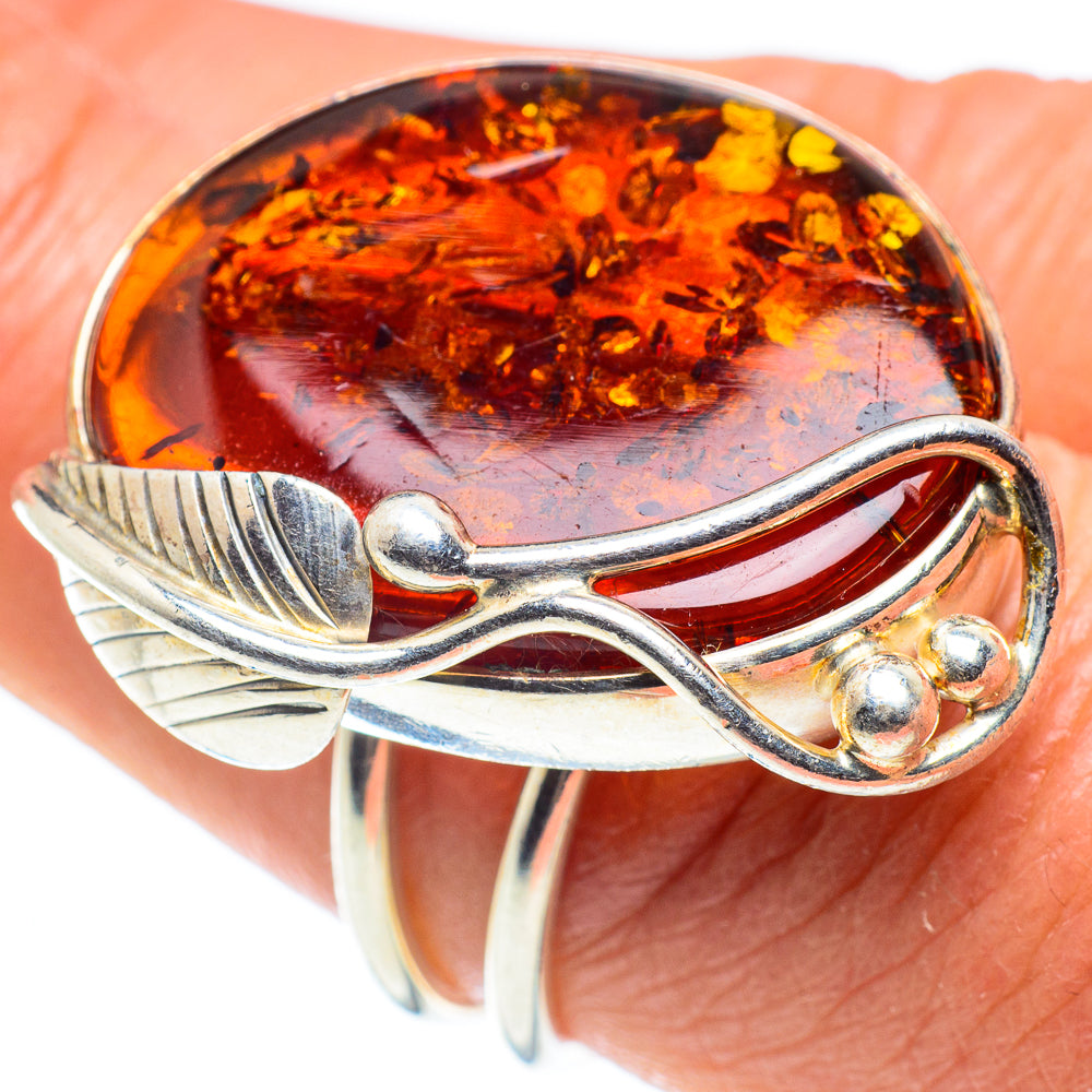 Baltic Amber Rings handcrafted by Ana Silver Co - RING58313