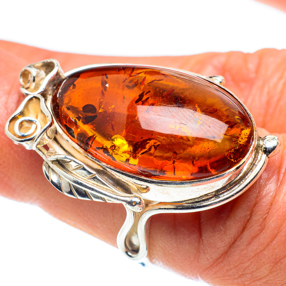 Baltic Amber Rings handcrafted by Ana Silver Co - RING58314