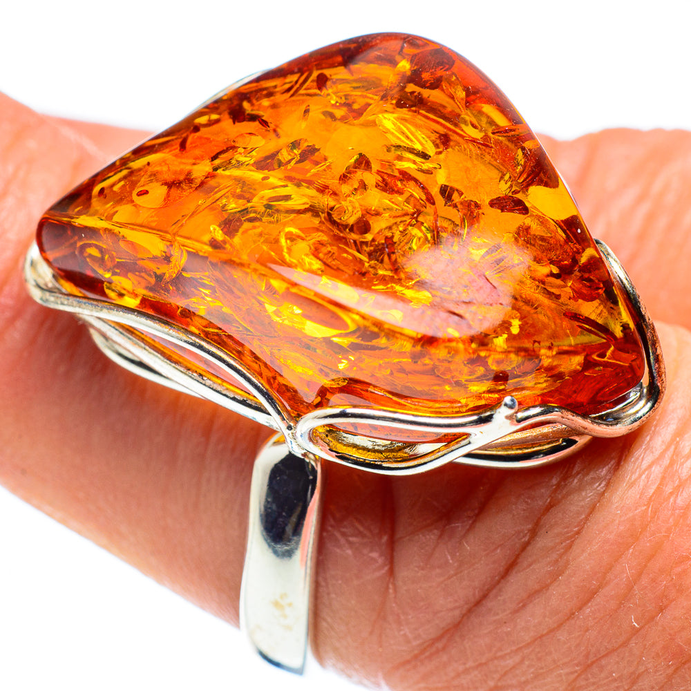 Baltic Amber Rings handcrafted by Ana Silver Co - RING58315