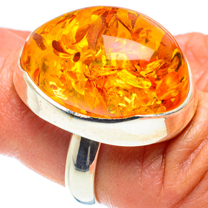Baltic Amber Rings handcrafted by Ana Silver Co - RING58317