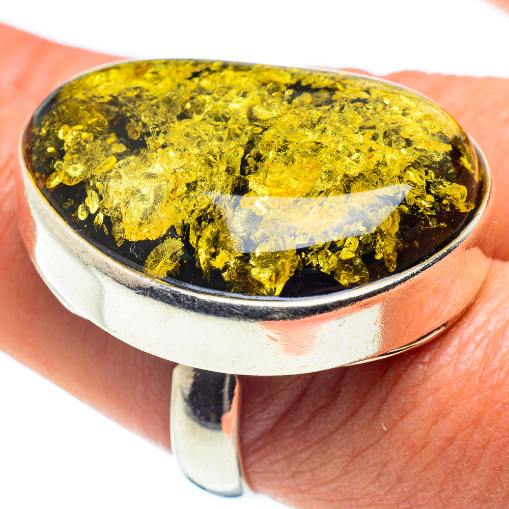 Baltic Amber Rings handcrafted by Ana Silver Co - RING58319