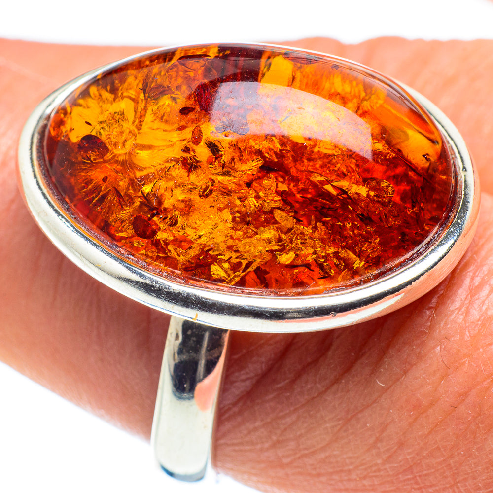 Baltic Amber Rings handcrafted by Ana Silver Co - RING58320
