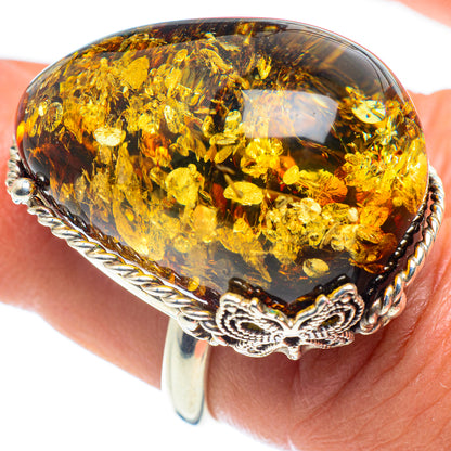 Baltic Amber Rings handcrafted by Ana Silver Co - RING58321