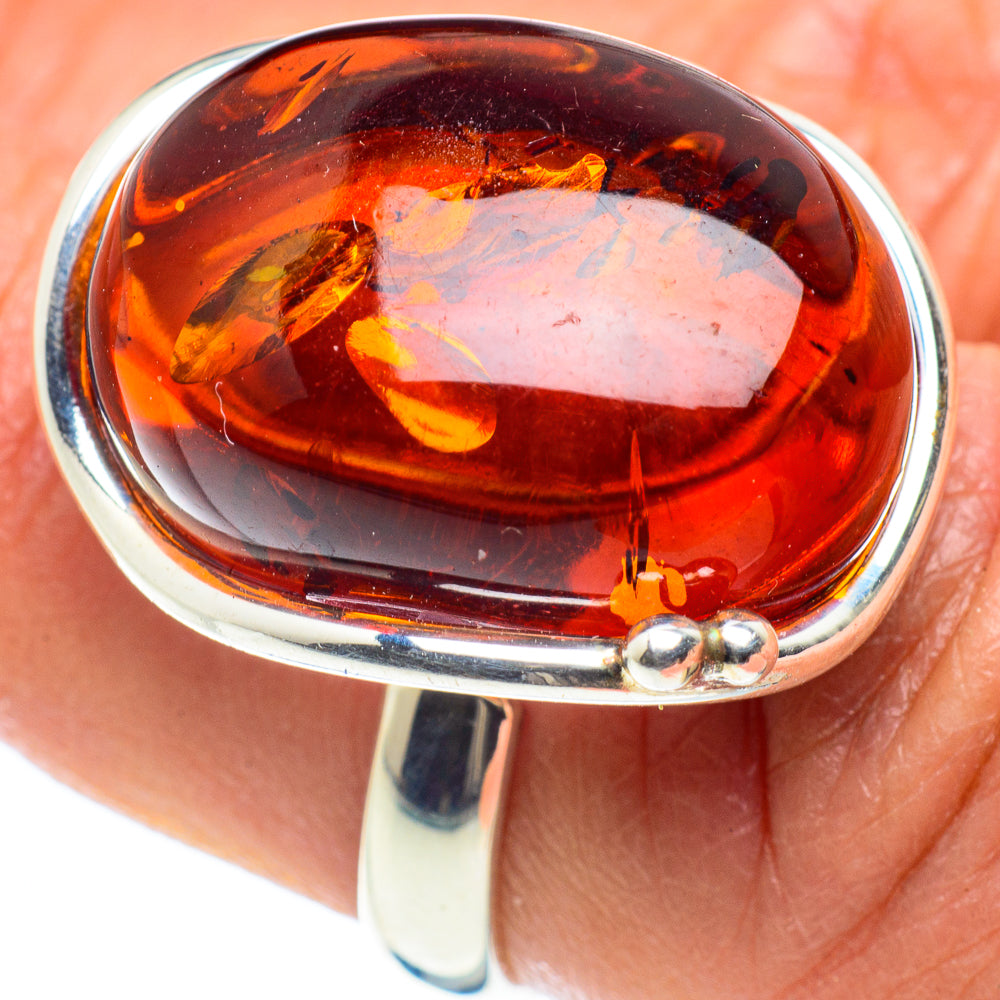Baltic Amber Rings handcrafted by Ana Silver Co - RING58324