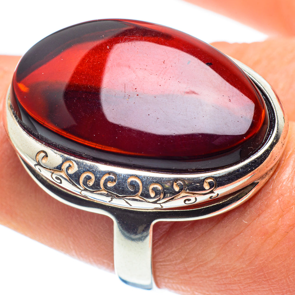 Baltic Amber Rings handcrafted by Ana Silver Co - RING58325