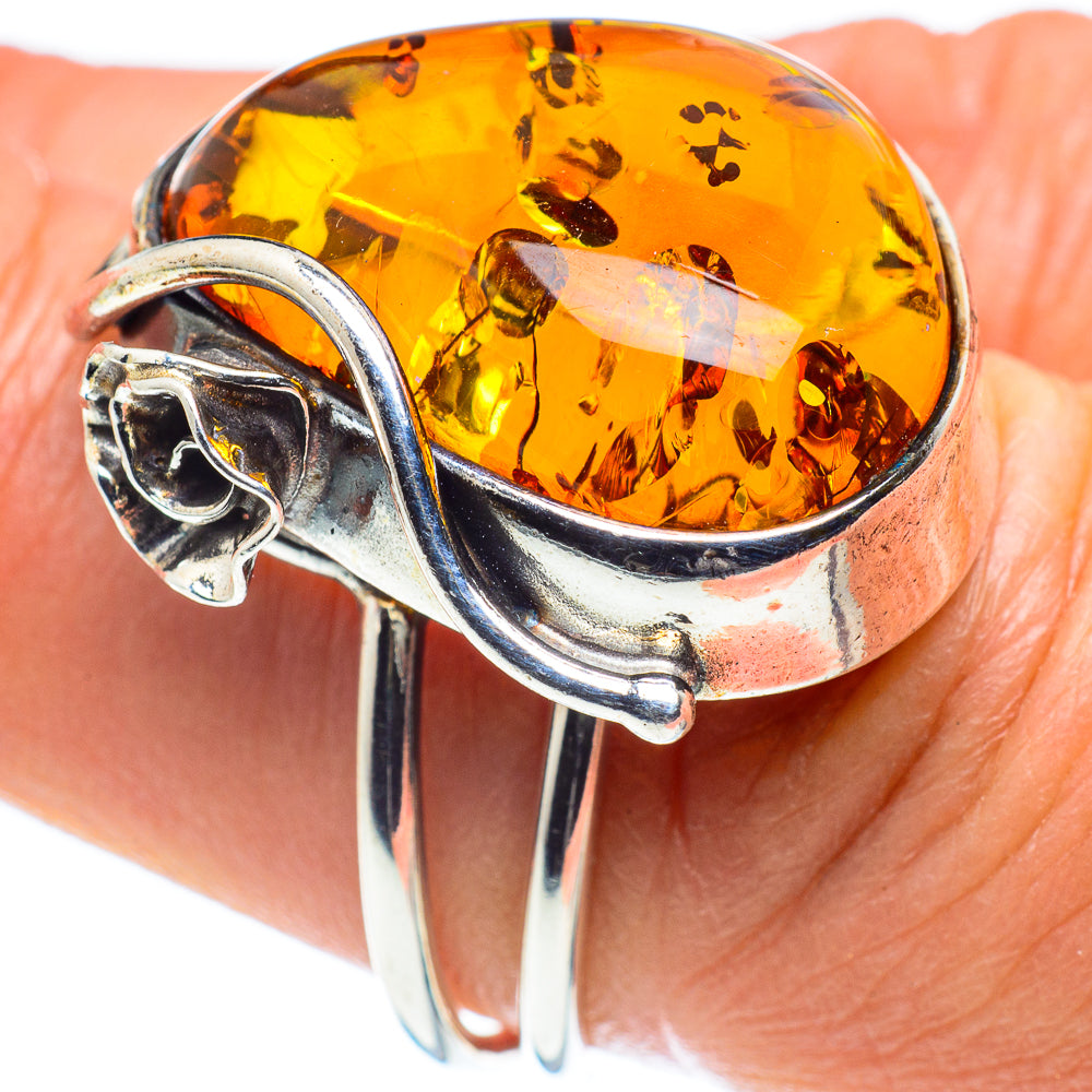 Baltic Amber Rings handcrafted by Ana Silver Co - RING58326
