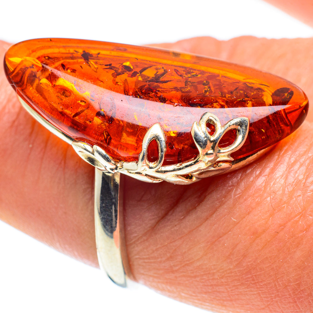 Baltic Amber Rings handcrafted by Ana Silver Co - RING58327