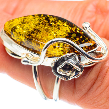 Baltic Amber Rings handcrafted by Ana Silver Co - RING58328