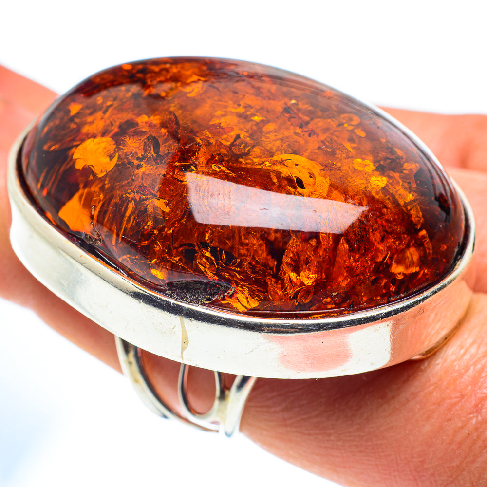 Baltic Amber Rings handcrafted by Ana Silver Co - RING58330