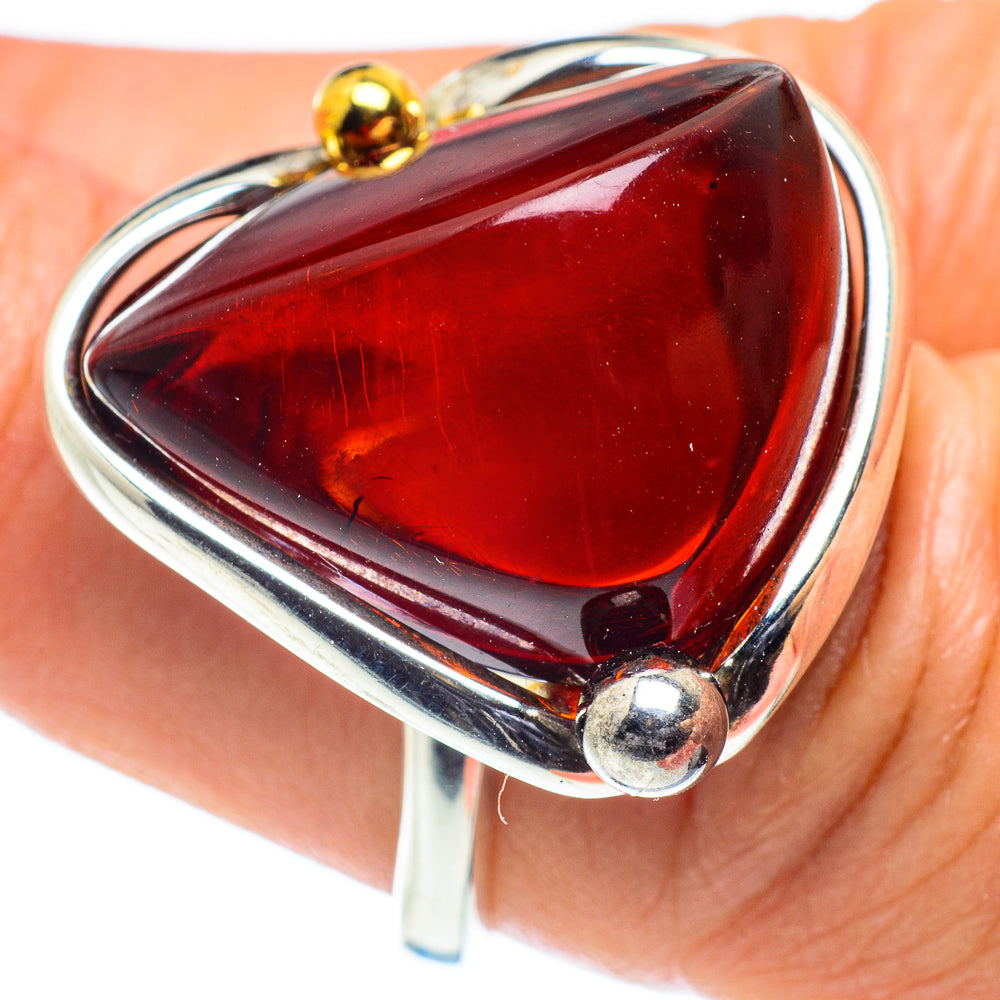 Baltic Amber Rings handcrafted by Ana Silver Co - RING58332