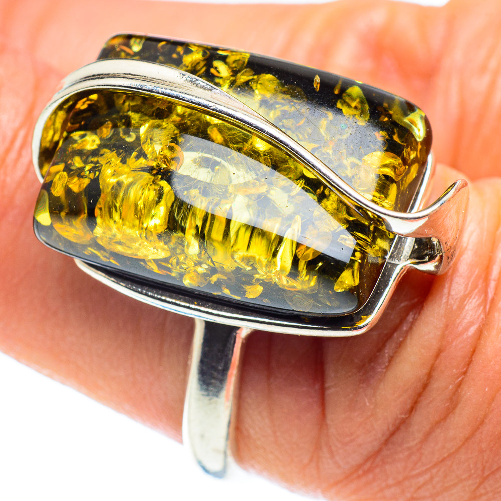 Baltic Amber Rings handcrafted by Ana Silver Co - RING58336