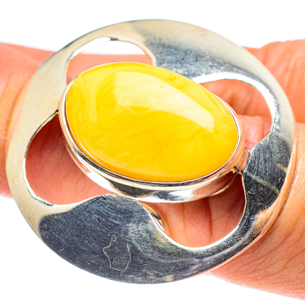 Baltic Amber Rings handcrafted by Ana Silver Co - RING58342