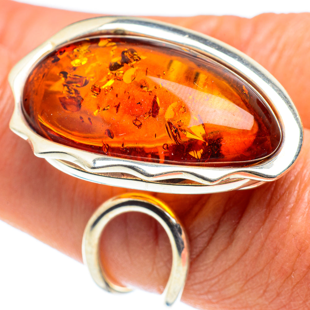 Baltic Amber Rings handcrafted by Ana Silver Co - RING58343