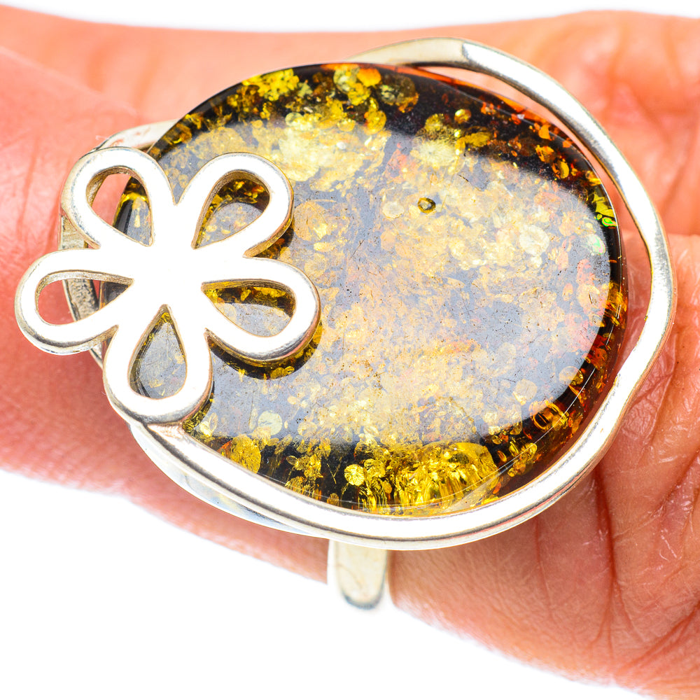 Baltic Amber Rings handcrafted by Ana Silver Co - RING58344