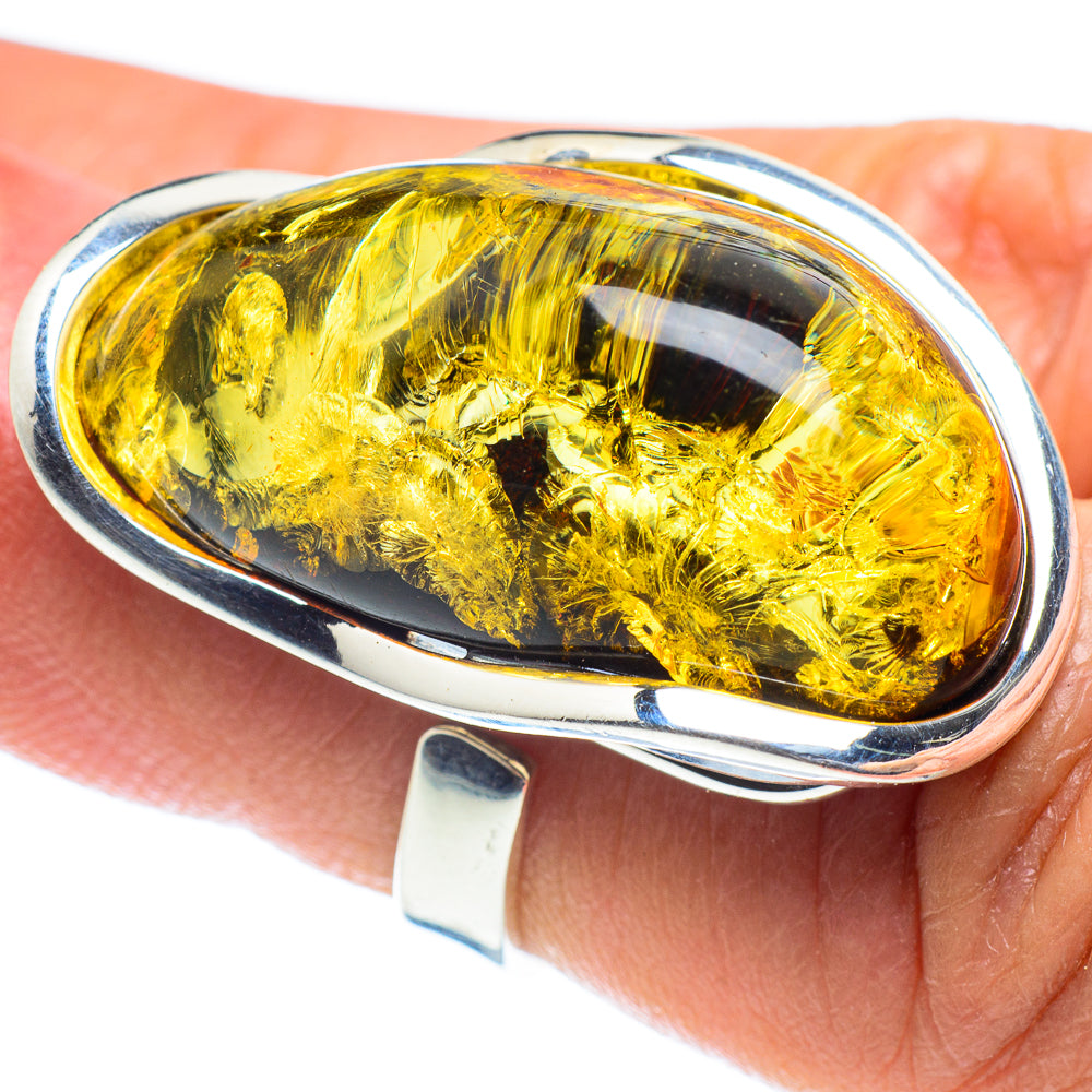 Baltic Amber Rings handcrafted by Ana Silver Co - RING58345