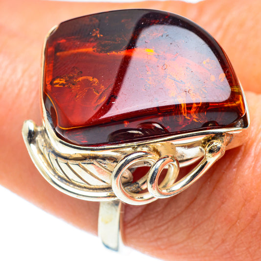 Baltic Amber Rings handcrafted by Ana Silver Co - RING58346