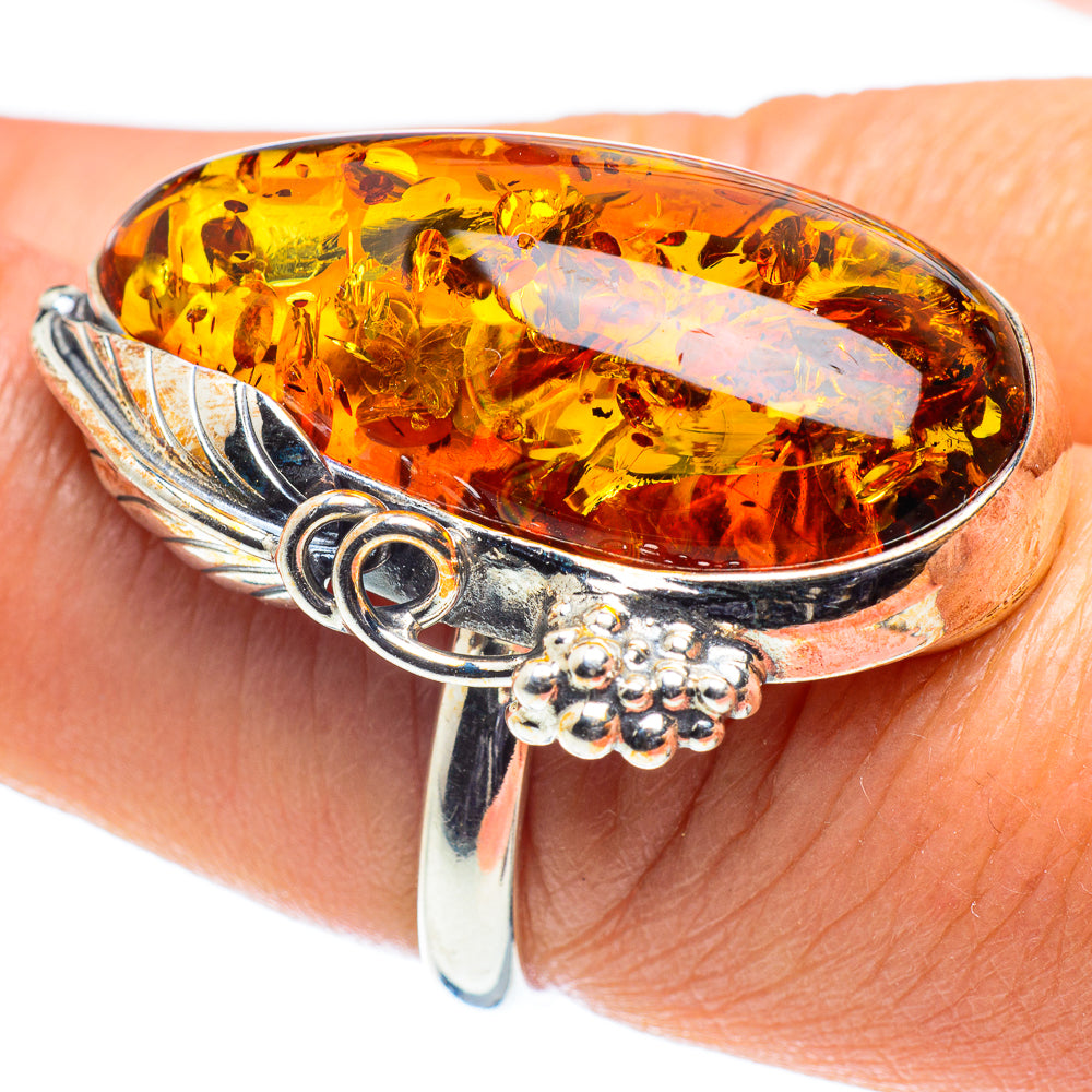 Baltic Amber Rings handcrafted by Ana Silver Co - RING58348