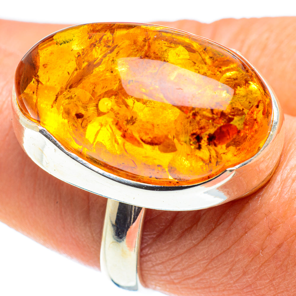 Baltic Amber Rings handcrafted by Ana Silver Co - RING58349