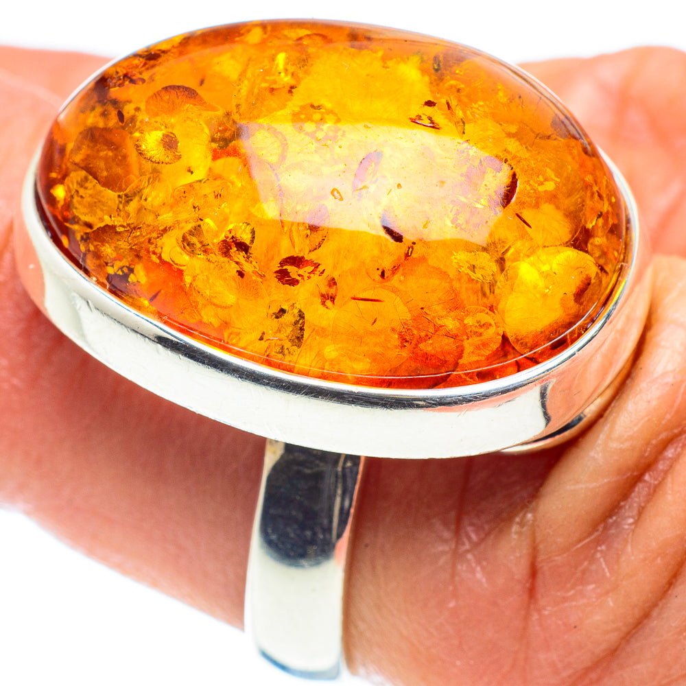 Baltic Amber Rings handcrafted by Ana Silver Co - RING58351