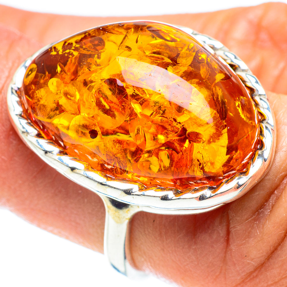 Baltic Amber Rings handcrafted by Ana Silver Co - RING58353