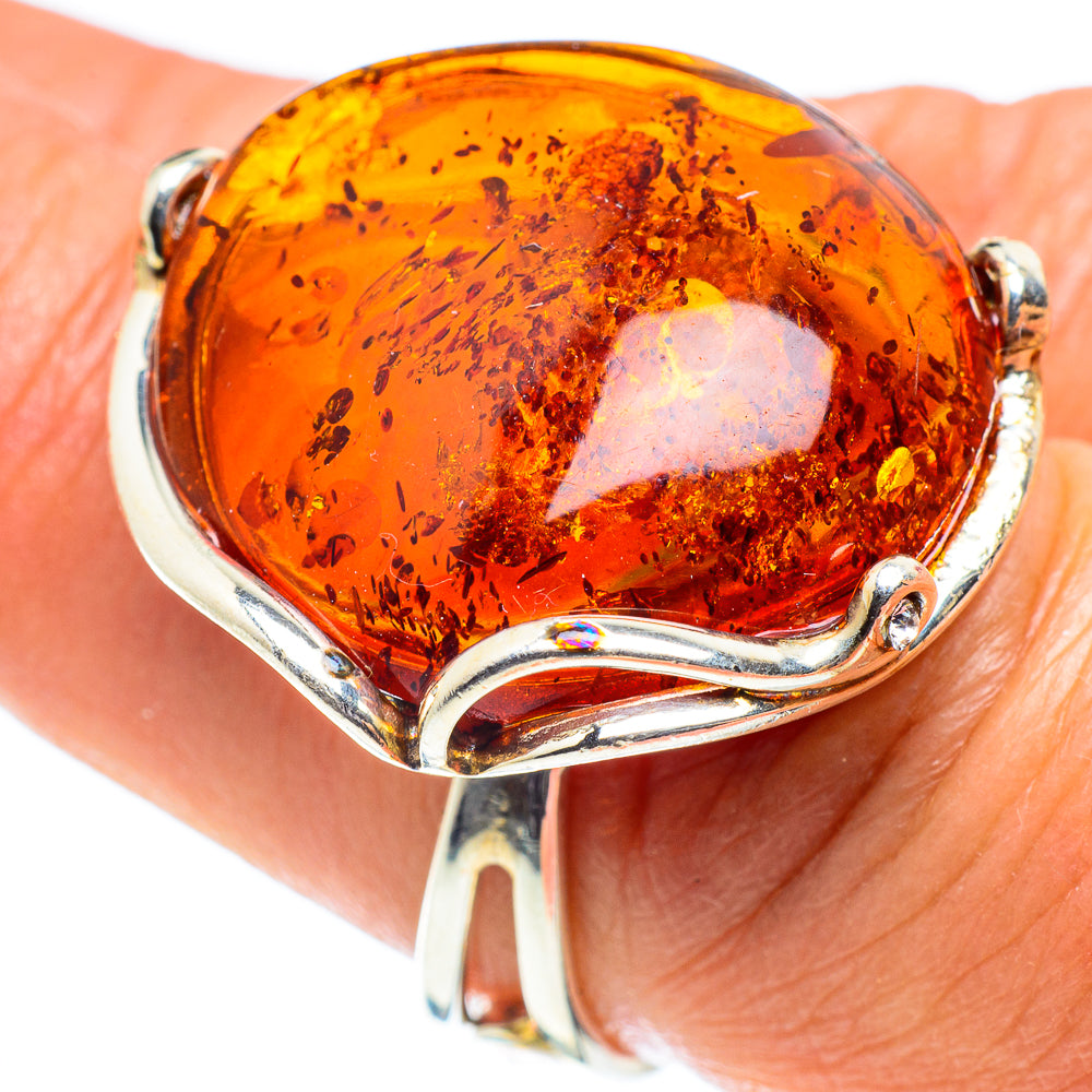 Baltic Amber Rings handcrafted by Ana Silver Co - RING58354