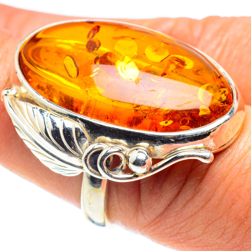 Baltic Amber Rings handcrafted by Ana Silver Co - RING58356