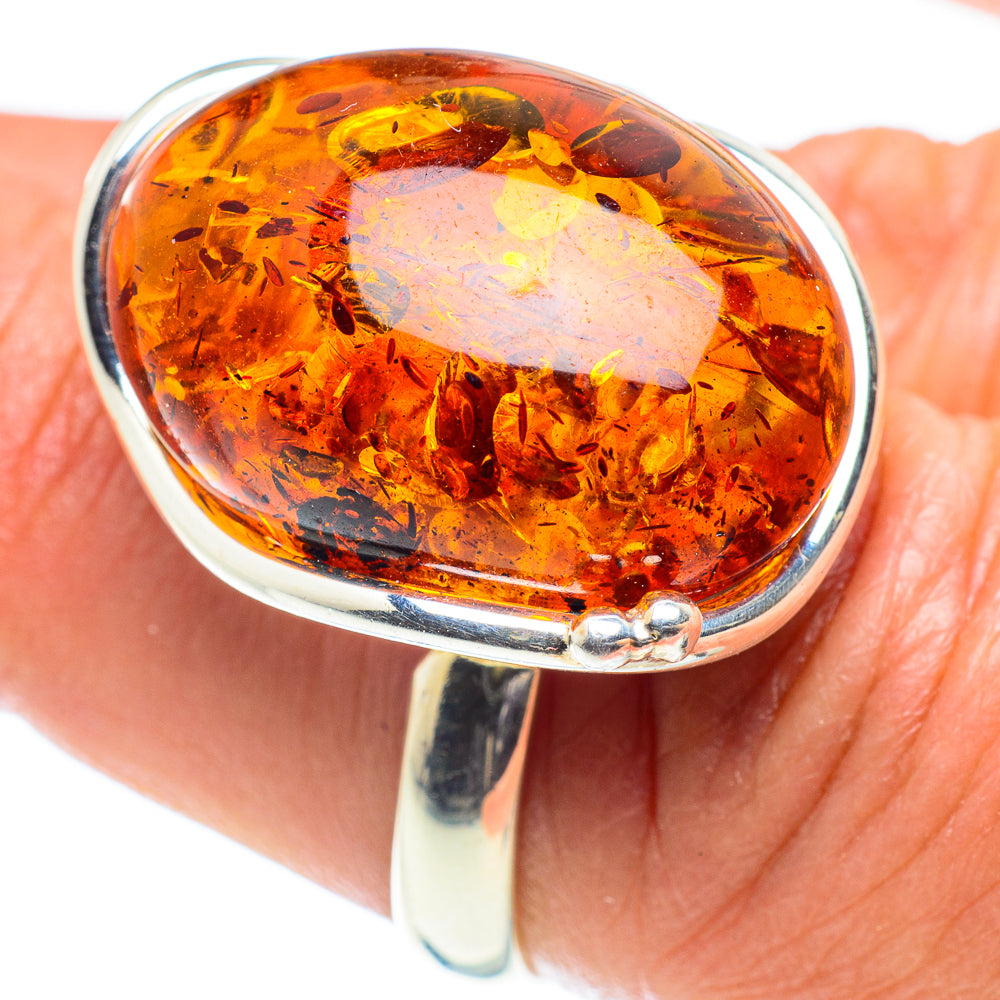 Baltic Amber Rings handcrafted by Ana Silver Co - RING58357