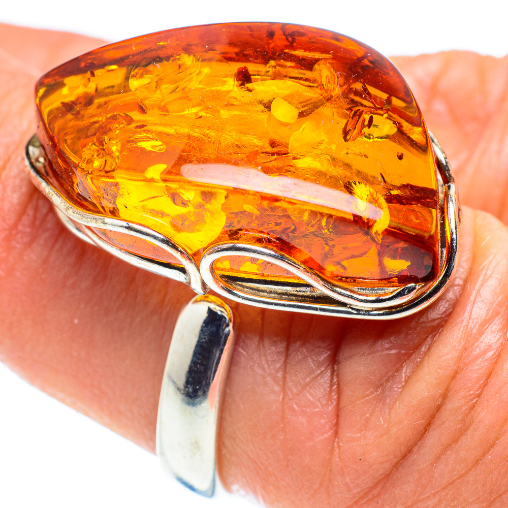 Baltic Amber Rings handcrafted by Ana Silver Co - RING58358