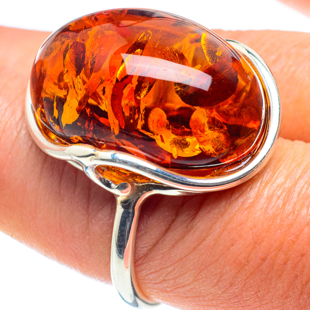 Baltic Amber Rings handcrafted by Ana Silver Co - RING58359