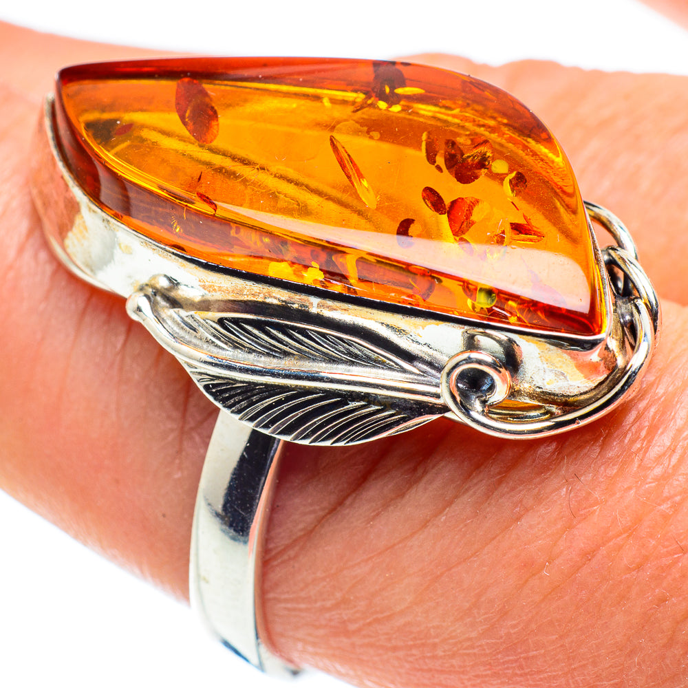 Baltic Amber Rings handcrafted by Ana Silver Co - RING58361